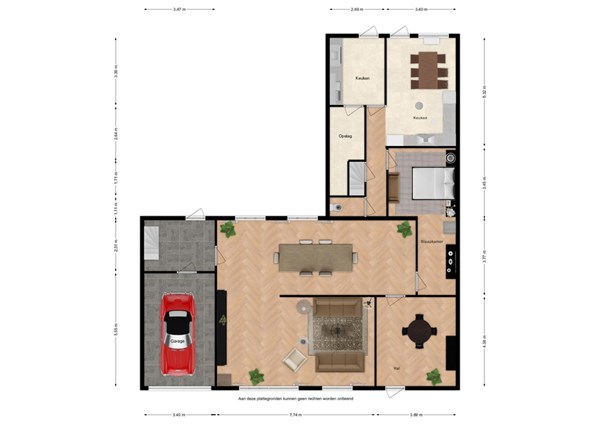 Floorplan - Noordstraat 28, 4521 BX Biervliet